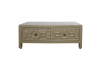 Gold Geo 2 Drawer Coffee Table