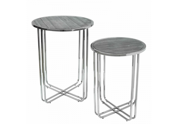Payton Marble Effect Top Set of 2 Nesting Tables