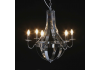 Chrome 6 Branch Cage Chandelier