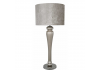 Taupe Pearl Statement Lamp With Taupe Crocodile Shade