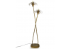 Antiqued Gold Iron Palm Tree Floor Lamp