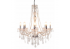 Chateau 8 Branch Glass Arm Chandelier