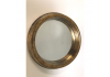Large Gold Round Metal Wall Mirror