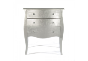 Silver Gilt Leaf Chest Of 3 Drawers