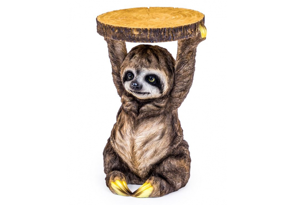 Sloth Holding "Trunk Slice" Side Table