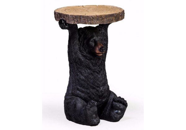Black Bear Holding "Trunk Slice" Side Table