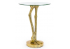 Antiqued Gold Bird Leg Side Table