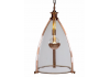 Copper and Glass Large Lantern Ceiling Light