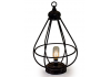 Antiqued Iron Small Cage LED Lantern (USB Rechargeable)