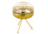 Brass Tripod Table Lamp with Gold Gradient Glass Shade