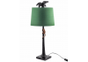 Palm Tree with Climbing Monkey Table Lamp with Green Shade