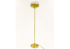 Brass Floor Lamp with Gold Gradient Glass Shade