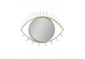 Metallic Gold Eye Wall Mirror