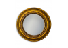 Antiqued Gold Rounded Framed Small Convex Mirror