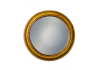 Antiqued Gold Rounded Framed Large Convex Mirror
