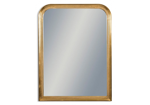 Antique Gold Beaded Portrait Wall Mirror