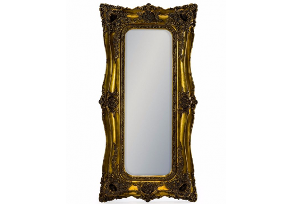 Tall Gold Classic Mirror
