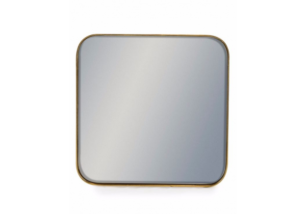 Small Square Gold Framed Arden Wall Mirror
