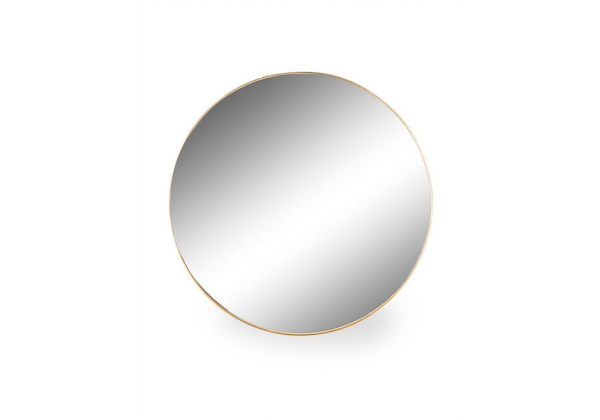 Large Round Gold Framed Arden Wall Mirror