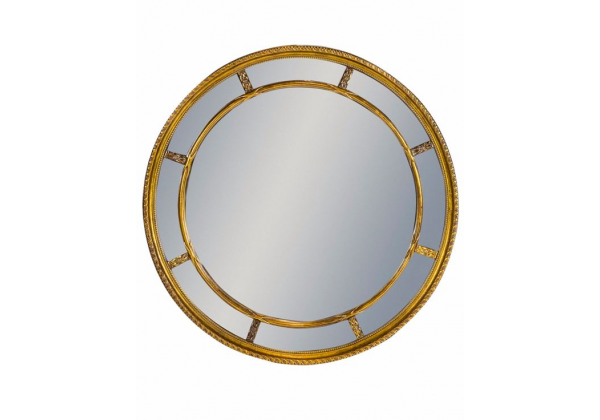 Gold Round Multi Mirror