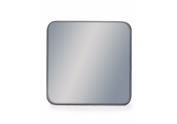 Small Square Silver Framed Arden Wall Mirror