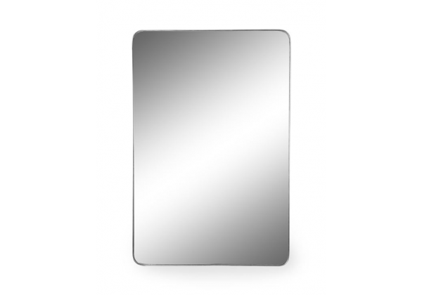 Large Rectangular Silver Framed Arden Wall Mirror