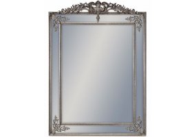 Tall Silver French Mirror without Crest