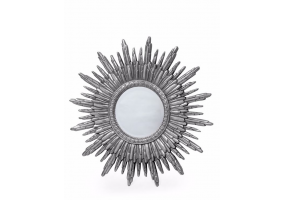 Antique Silver Sun Mirror