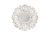 Rustic Chantilly White Carved Sunburst Wall Mirror