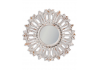 Rustic Chantilly Grey Carved Sunburst Wall Mirror