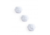 Set of 3 White Ceramic Baby Face Wall Pots
