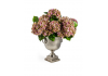 Ornamental Pink Hydrangea 5 Flower Stem