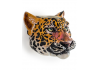 Ceramic Leopard Head Wall Sconce Vase