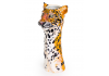 Ceramic Leopard Head Vase