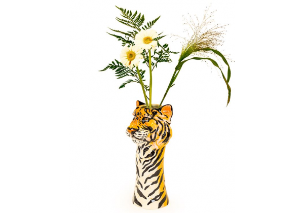 Ceramic Tiger Head Vase