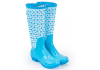 Pale Blue Pair of Welly Boots Vase