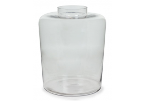Large Clear Glass Jar Vase