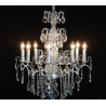 Large French Silver 8 Branch Chandelier