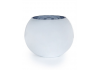 Medium Silvered Round Glass Bowl