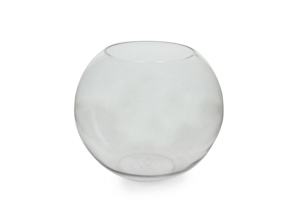 Extra Large Clear Glass Round Bowl