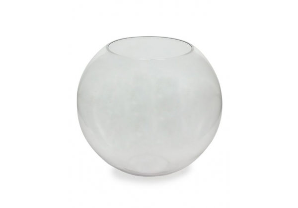 Large Clear Glass Round Bowl