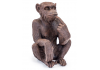 Antiqued Bronze Sitting Monkey Figure/Bottle Holder