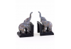 Cast Iron Antiqued Pair of Elephant Bookends