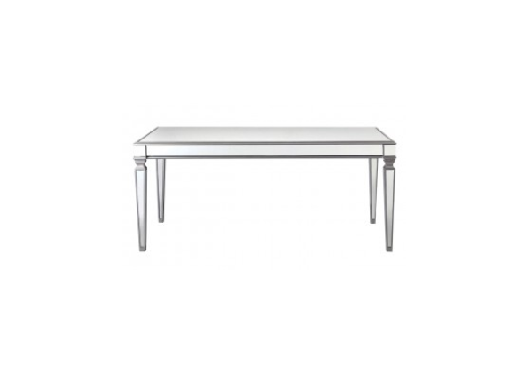 Apolco Champagne Mirrored Dining Table