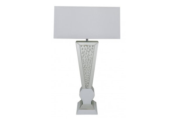 Azztoria White Mirror 'V' Shape Table Lamp