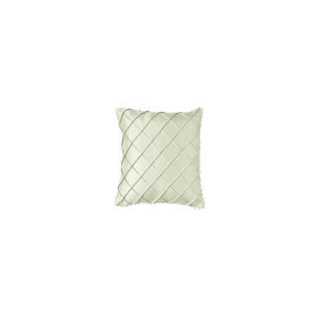Silk Beaded Cross Stitch Pattern Cushion Cover - Cream