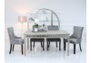 Large Bayside Dining Set With 6 Ring Back Grey Chairs