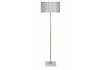 Gold Metal & Marble Floor Lamp With Marrakech Mesh Shade