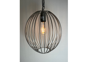 Steel Small Wire Sphere Ceiling Pendant