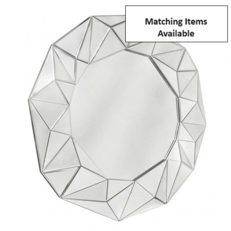 Glacier 100cm Wall Mirror Silver Trim